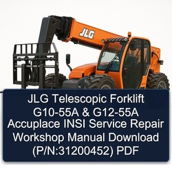 JLG Telescopic Forklift G10-55A G12-55A Accuplace Insi (p/n:31200452) Service Repair Workshop Manual PDF