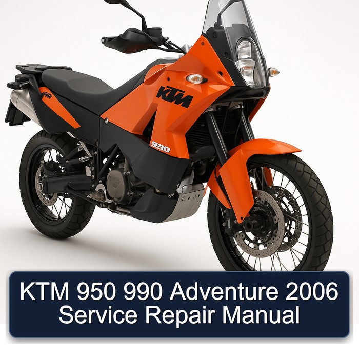 2006 KTM 950 990 Adventure Service Repair Workshop Manual PDF
