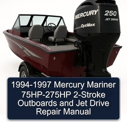 1994-1997 Mercury Mariner 75HP-275HP 2-stroke Outboards Jet Drive Service Repair Workshop Manual PDF
