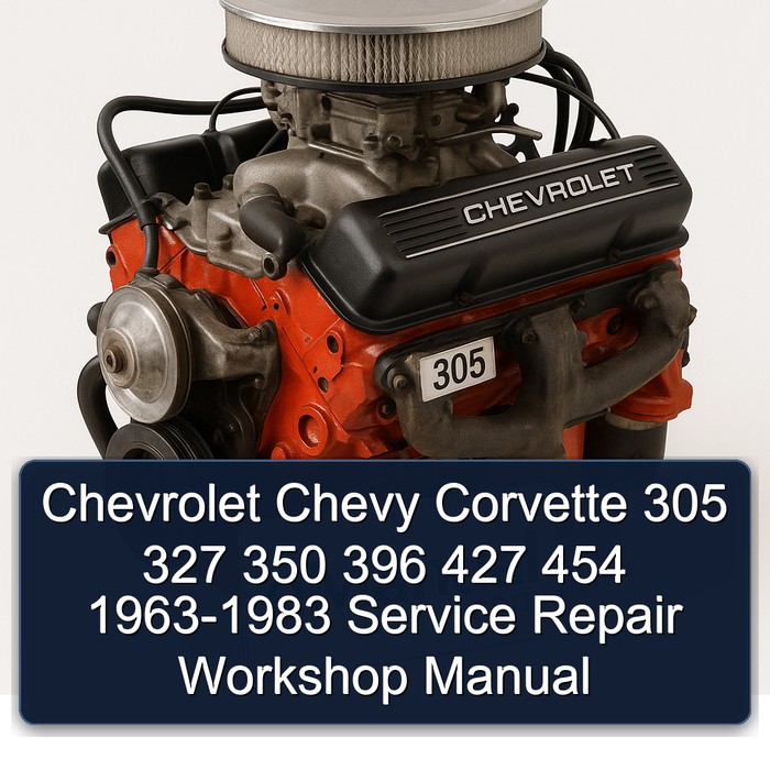 1963-1983 Chevrolet Corvette Chevy 305 327 350 396 427 454 Service Repair Workshop Manual PDF