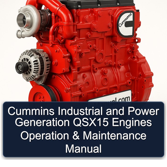 Cummins M Series Industrial Power Generation QSX15 Engines Operation Service Repair Workshop Manual PDF