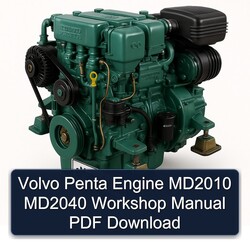 Volvo Penta Engine MD2010 MD2040 Service Repair Workshop Manual PDF
