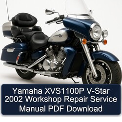 2002 Yamaha Royal Star Venture XVS1100P V-STAR Service Repair Workshop Manual PDF