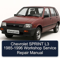 1985-1996 Chevrolet Sprint Service Repair Workshop Manual PDF