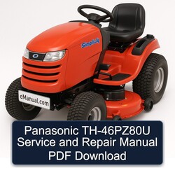 Panasonic Th-46pz80u Service Repair Workshop Manual PDF