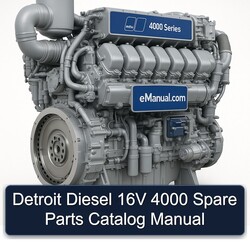 MTU 4000 Series Detroit Diesel 16V Spare Parts Catalog PDF