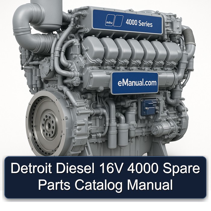MTU 4000 Series Detroit Diesel 16V Spare Parts Catalog PDF