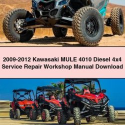 2009-2012 Kawasaki MULE 4010 Diesel 4x4 Service Repair Workshop Manual PDF