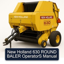 New Holland 630 Round Baler Operators Operator's Manual PDF