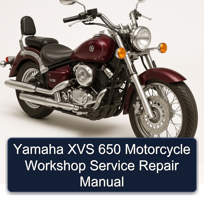 Yamaha XVS Models 650 Motorcycle Service Repair Workshop Manual PDF