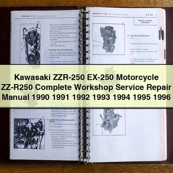 1990-1996 Kawasaki ZZR-250 EX-250 Motorcycle ZZ-R250 Service Repair Workshop Manual PDF