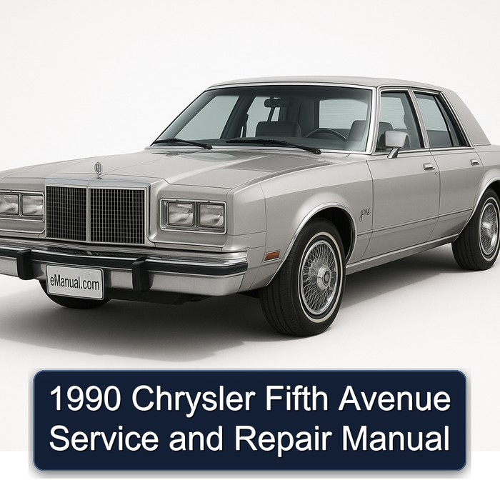 1990 Chrysler Fifth Avenue Service Repair Workshop Manual PDF