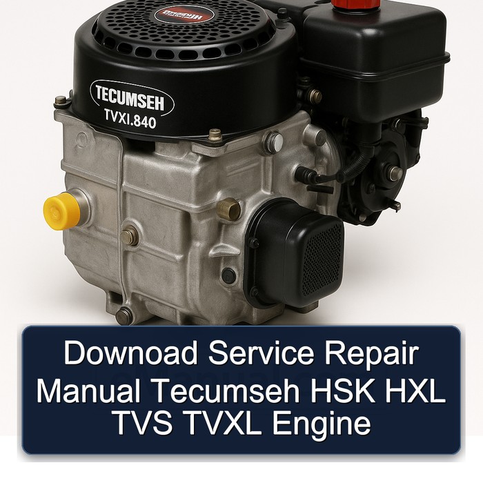 Tecumseh Tvxl840 Downoad HSK HXL TVS Tvxl Engine Service Repair Workshop Manual PDF