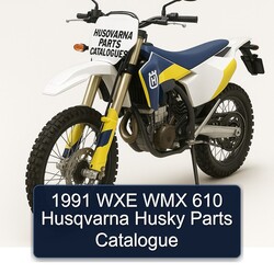 1991 Husqvarna Parts Catalogues Wxe Wmx 610 Husky Catalog PDF