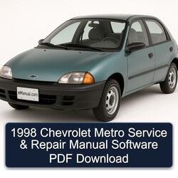 1998 Chevrolet Metro Software Service Repair Workshop Manual PDF
