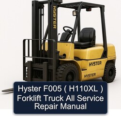Hyster F005 ( H110XL ) Forklift Truck All Service Repair Workshop Manual PDF