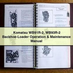 Komatsu WB91R-2 WB93R-2 Backhoe-loader Operation Service Repair Workshop Manual PDF