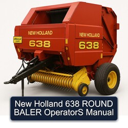 New Holland 638 Round Baler Operators Operator's Manual PDF