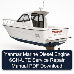 Yanmar Marine Diesel Engine 6GH-UTE Service Repair Workshop Manual PDF
