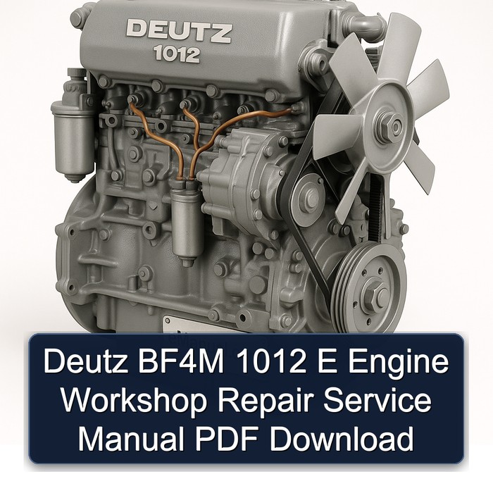 Deutz 1012 BF4M E Engine Service Repair Workshop Manual PDF