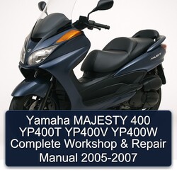 2005-2007 Yamaha Majesty 400 YP400T YP400V YP400W Service Repair Workshop Manual PDF