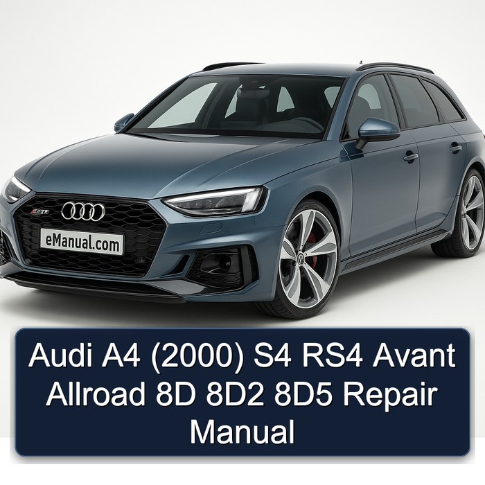 2000 Audi Allroad A4 S4 RS4 Avant 8D 8d2 8d5 Service Repair Workshop Manual PDF
