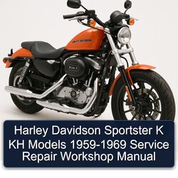 1959-1969 Harley Davidson Sportster K KH Models Service Repair Workshop Manual PDF