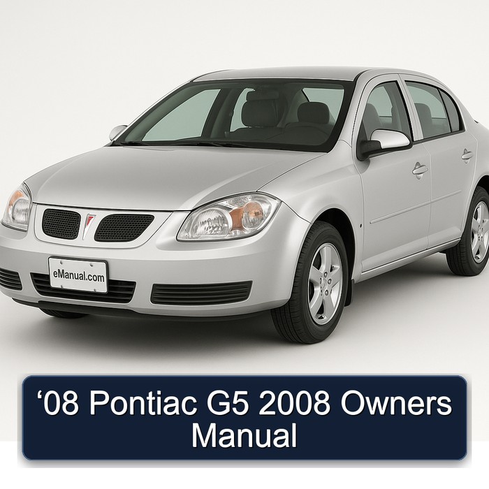 2008 Pontiac G5 ‘08 Owners Owner's Manual PDF