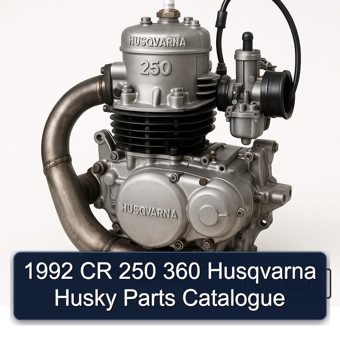 1992 Husqvarna 250 CR 360 Husky Parts Catalog PDF