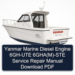Yanmar Marine Diesel Engine 6GH-UTE 6gha(m)-ste Service Repair Workshop Manual PDF