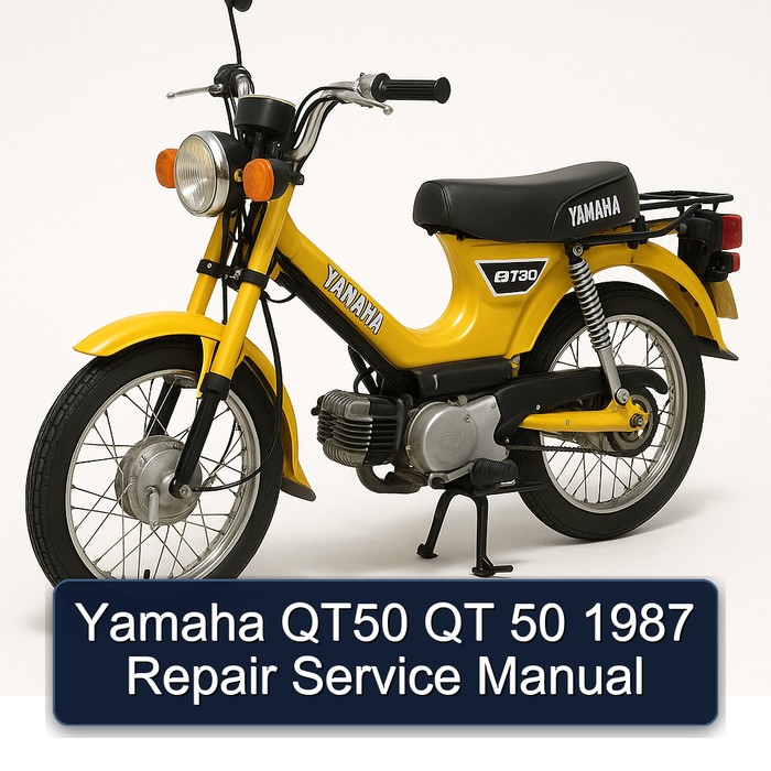 1987 Yamaha QT50 MA50 QT 50 Service Repair Workshop Manual PDF