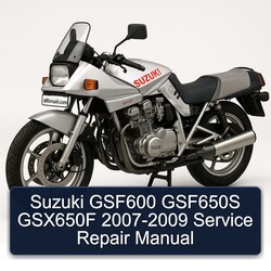 2007-2009 Suzuki Katana Models GSF600 GSF650S GSX650F Service Repair Workshop Manual PDF