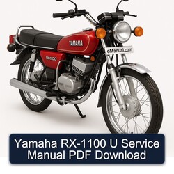 Yamaha RX Models RX-1100 U Service Repair Workshop Manual PDF