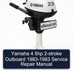 1983-1993 Yamaha 4 5HP 2-stroke Outboard Service Repair Workshop Manual PDF