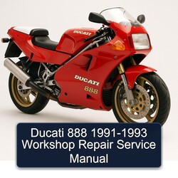1991-1993 Ducati 888 Service Repair Workshop Manual PDF