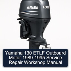 1989-1995 Yamaha 130 Etlf Outboard Motor Service Repair Workshop Manual PDF