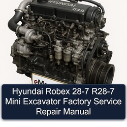 Hyundai Robex 28-7 R28-7 Mini Excavator Service Repair Workshop Manual PDF