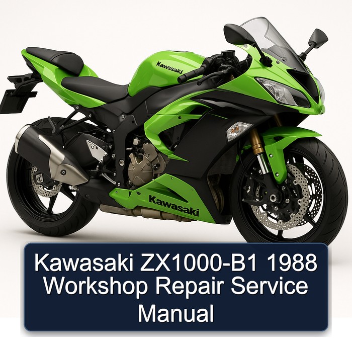 1988 Kawasaki ZX Models Zx1000-b1 Service Repair Workshop Manual PDF