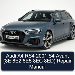 2001 Audi Avant A4 RS4 S4 (8e 8e2 8e5 8EC 8ed) Service Repair Workshop Manual PDF