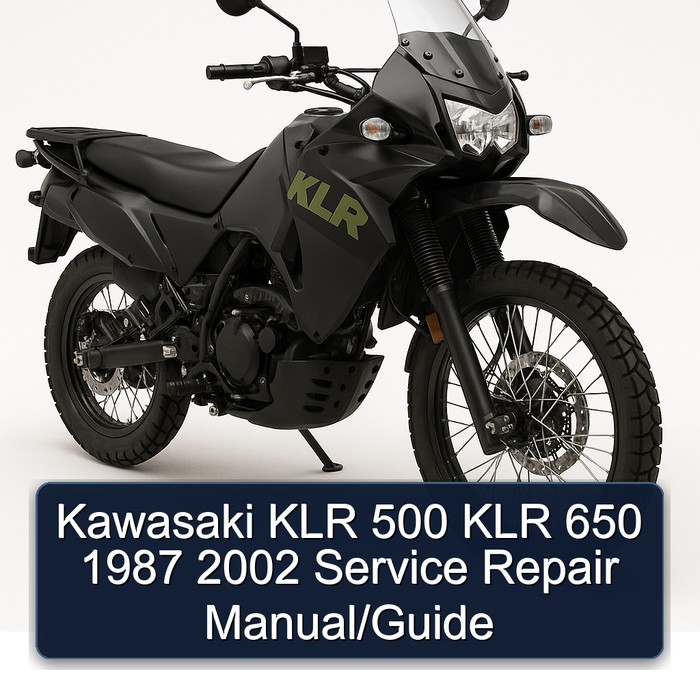 1987-2002 Kawasaki KLR Series 500 650 / Service Repair Workshop Manual PDF