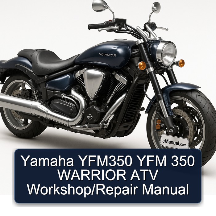 Yamaha Warrior YFM350 YFM 350 ATV / Service Repair Workshop Manual PDF