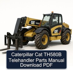 Caterpillar CAT TH580B Telehandler Parts Catalog PDF