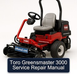 Toro Greensmaster 3000 Service Repair Workshop Manual PDF