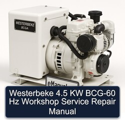 Westerbeke 4.5 KW BCG-60 Hz Service Repair Workshop Manual PDF