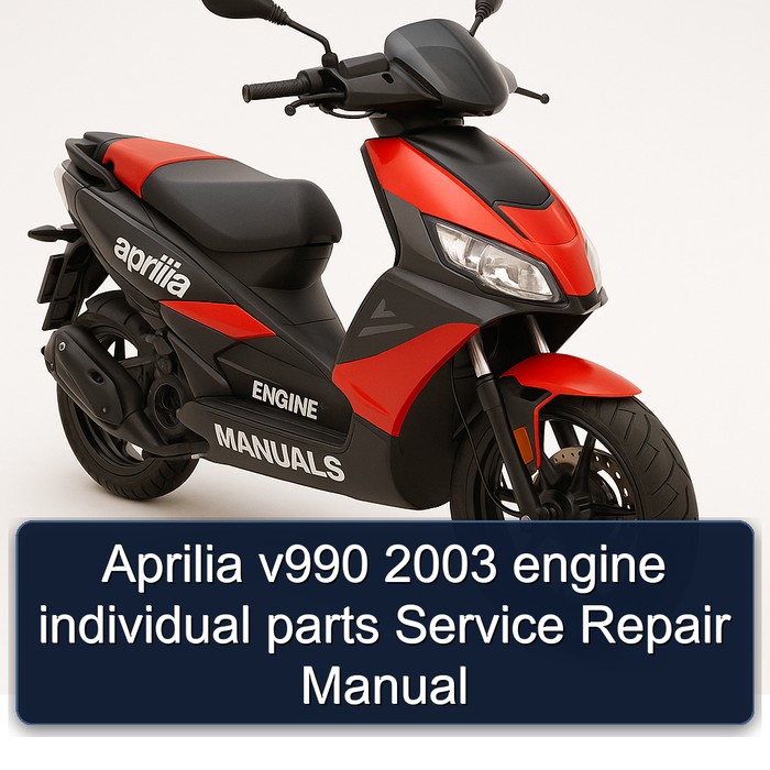 2003 Aprilia V990 Engine Individual Parts Service Repair Workshop Manual PDF