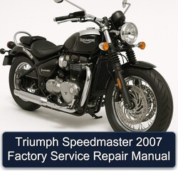 2007 Triumph Speedmaster Service Repair Workshop Manual PDF