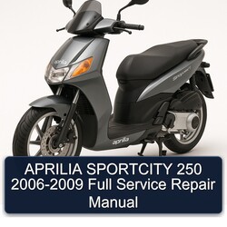 2006-2009 Aprilia Sportcity Service Repair Workshop Manual PDF