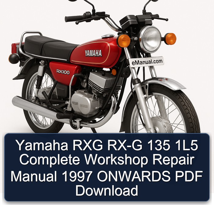 1997 Yamaha RX Models RXG RX-G 135 1l5 Onwards Service Repair Workshop Manual PDF
