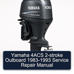 1983-1993 Yamaha 4ACS 2-stroke Outboard Service Repair Workshop Manual PDF