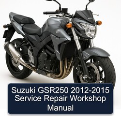 2012-2015 Suzuki GSR Models GSR250 Service Repair Workshop Manual PDF